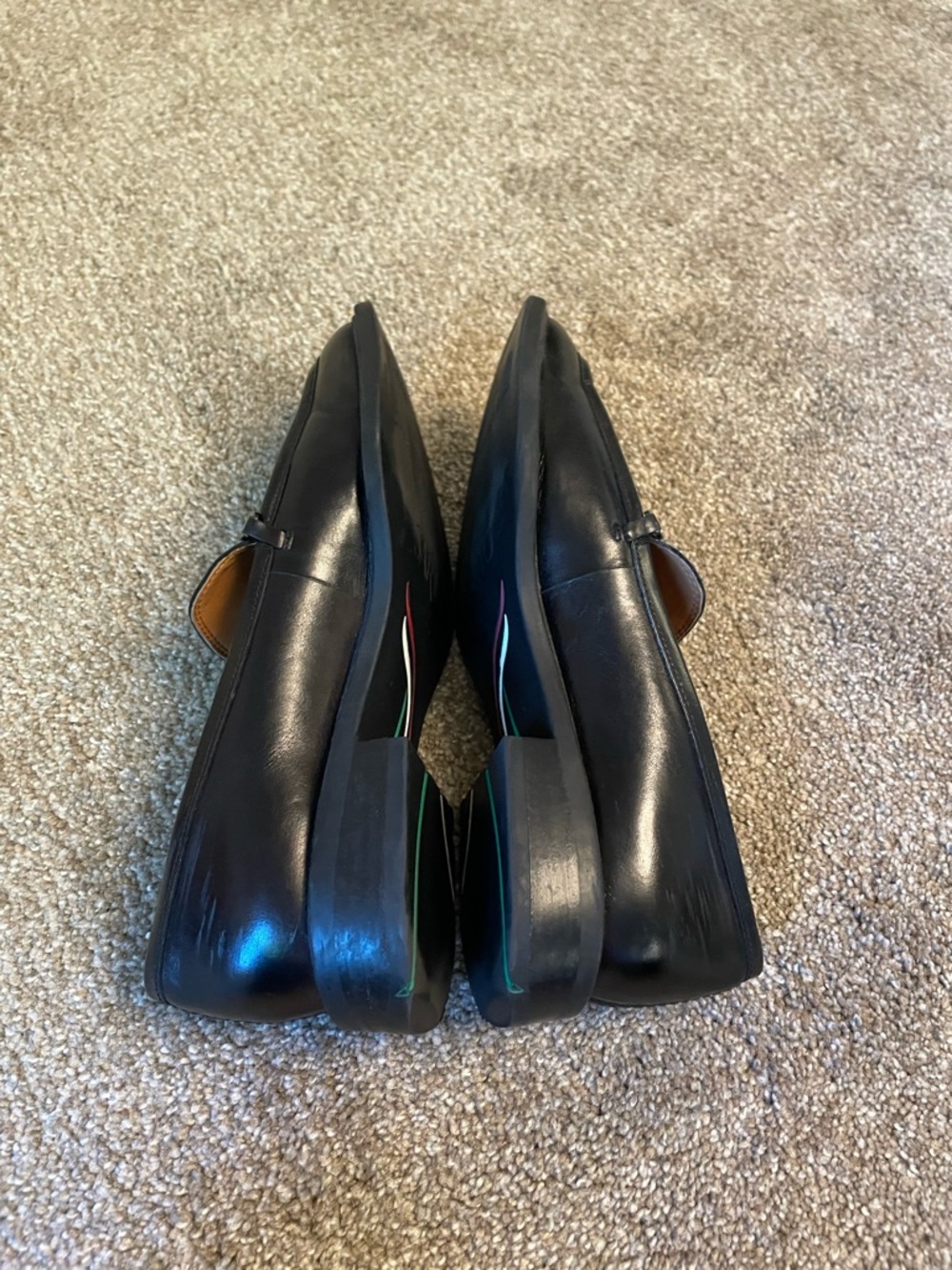 Sarto Eda Women's Black Leather Loafer with Metal Bit Detail Size 7.5 M - Picture 8 of 10